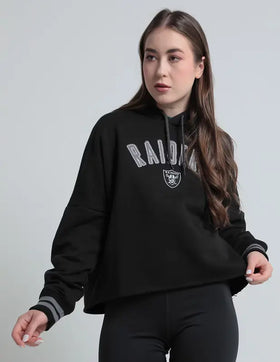 Sudadera Para Mujer Las Vegas Raiders Negra Con Capucha Talla S New Era