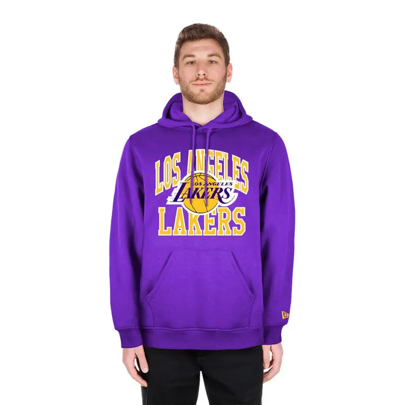 New Era Sudadera Los Angeles Lakers NBA Con Capucha Morado Talla L Oficial De La NBA