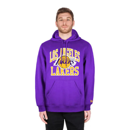 New Era Sudadera Los Angeles Lakers NBA Con Capucha Morado Talla L Oficial De La NBA