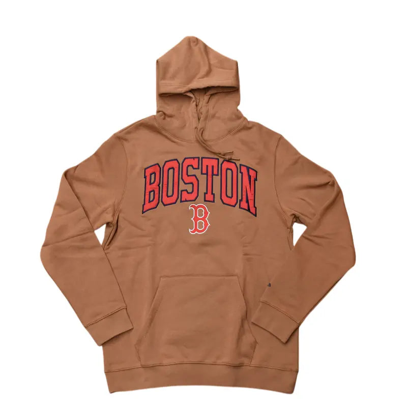 Sudadera Boston con Capucha de Color Marrón Talla XL para Hombre New Era