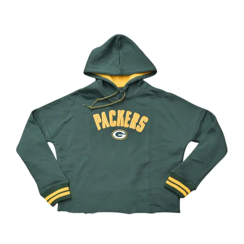 Sudadera Packers NFL Color Verde con Amarrillo Talla XS Para Mujer New Era