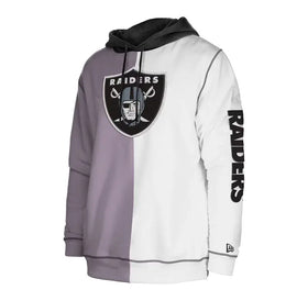 Sudadera Las Vegas Raiders Con Capucha Blanco Con Gris Talla L New Era