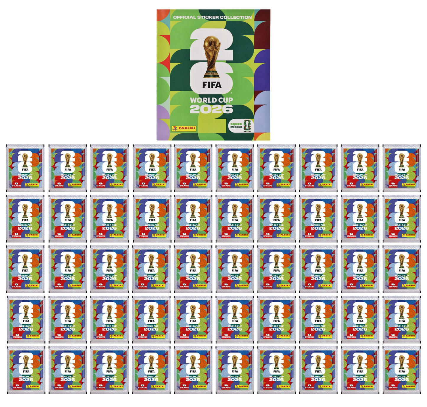 Copa Mundial Fifa 2026 Pack 50 Sobres Y Album Suave Panini