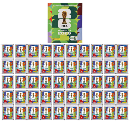 Copa Mundial Fifa 2026 Pack 50 Sobres Y Album Suave Panini