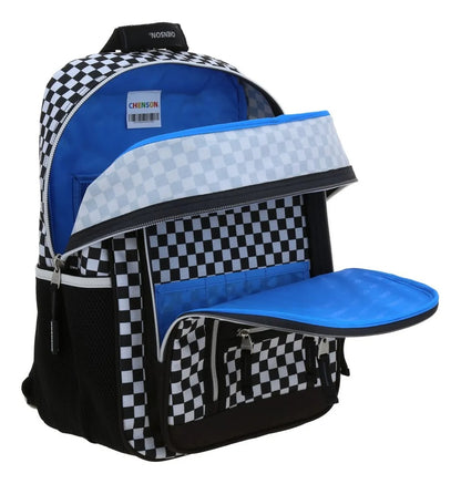 Mochila Lonchera Tart Cuadros Porta Tablet Primaria Chenson