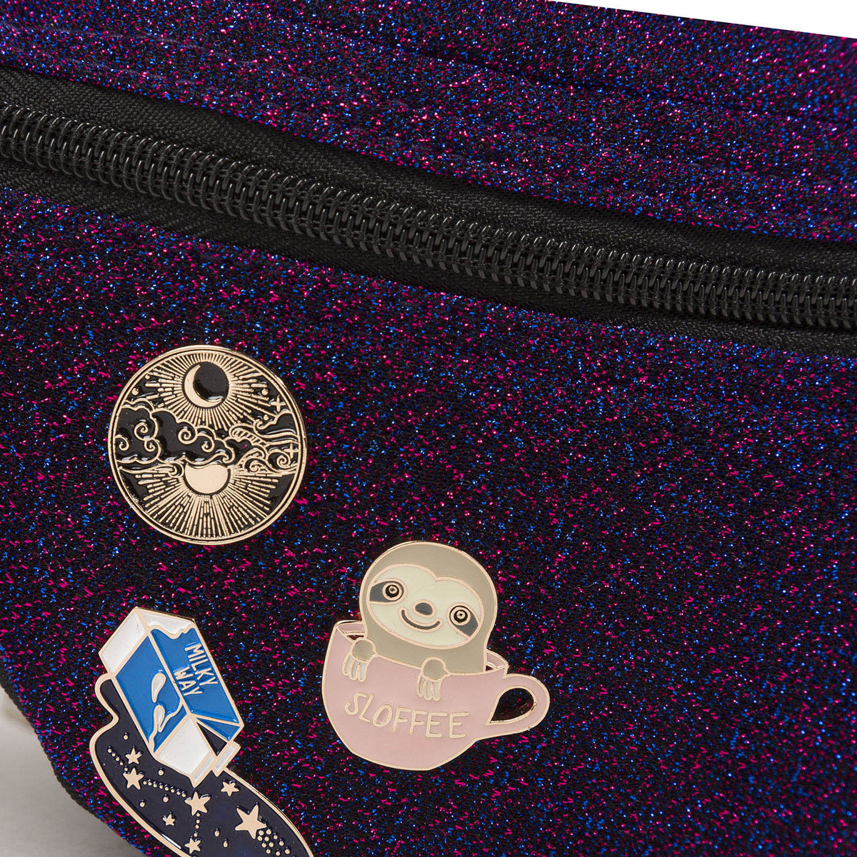 Cangurera Luri Pines Metalicos 1818  Morado 1864543 Chenson