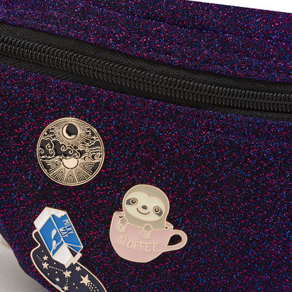 Cangurera Luri Pines Metalicos 1818  Morado 1864543 Chenson