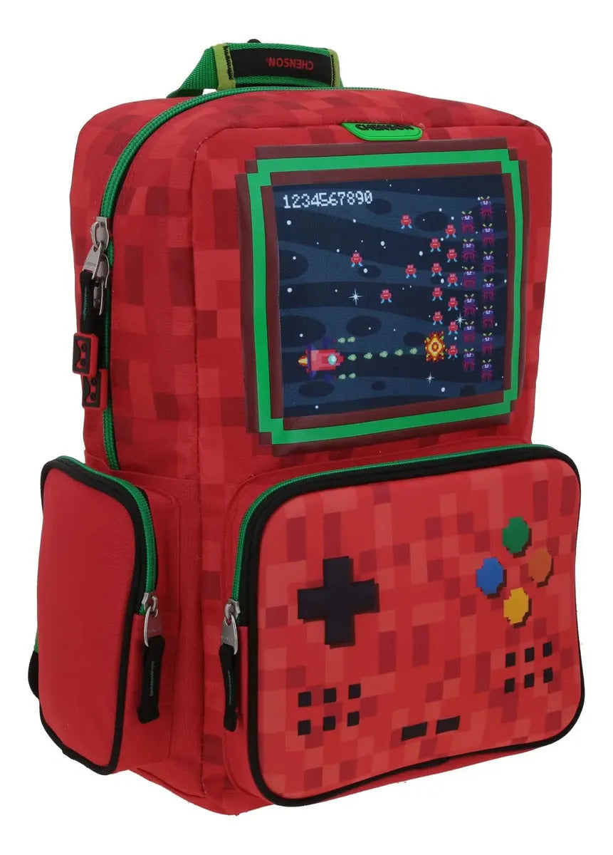 Mochila Gaming Estampado 3d Porta Tablet Primaria Chenson