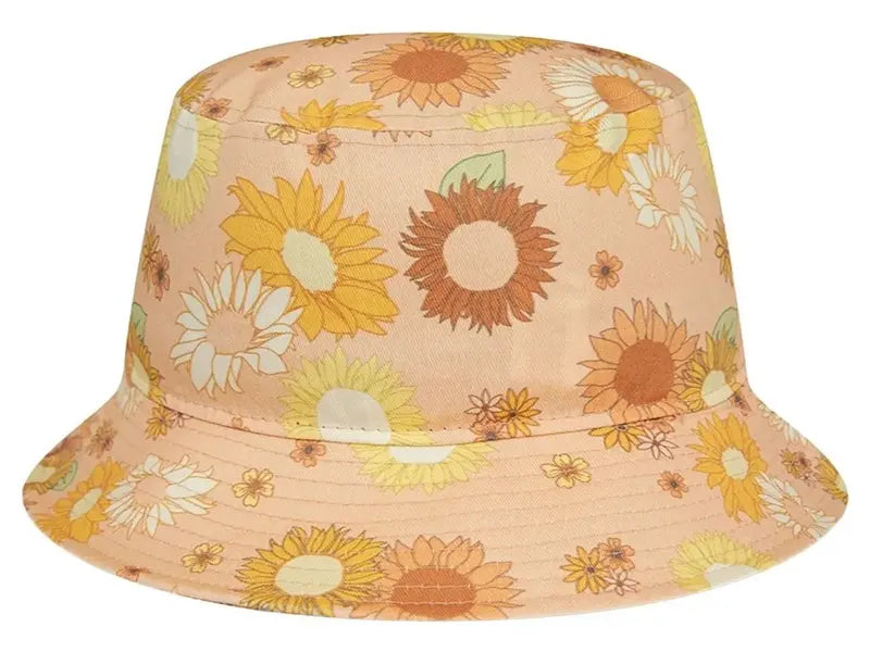 Gorro Pescador Floral All Over Print M Coral New Era