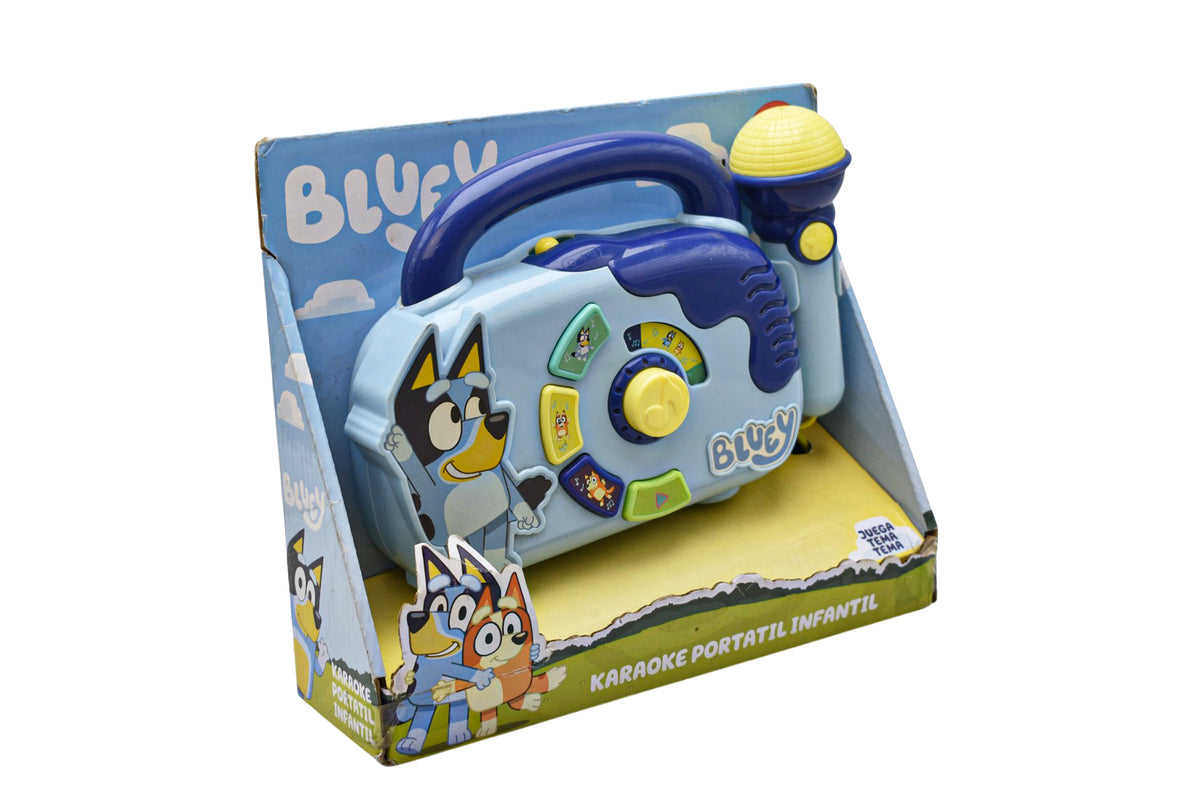 Bluey Karaoke Portatil Infantil Luces Y Sonidos Ludo Cf