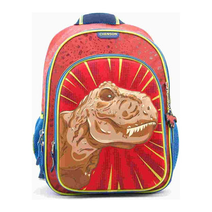 Mochila Escolar Primaria Grande Chenson Dinosaurio T-rex Co66058-r