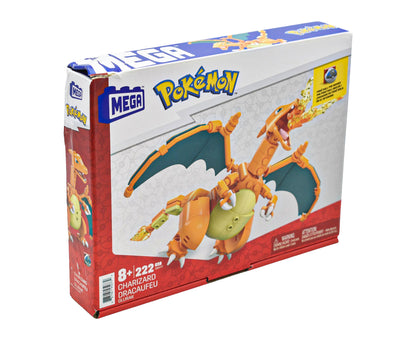 Mega Pokemon Charizard Figura Armable 222 Piezas Mattel Cf