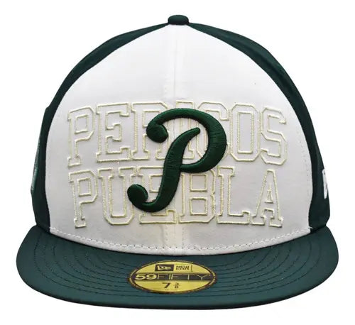 Gorra Pericos De Puebla Lmb 59fifty 7 3/8 Verde  Verde Oscuro Talla G Bordado New Era