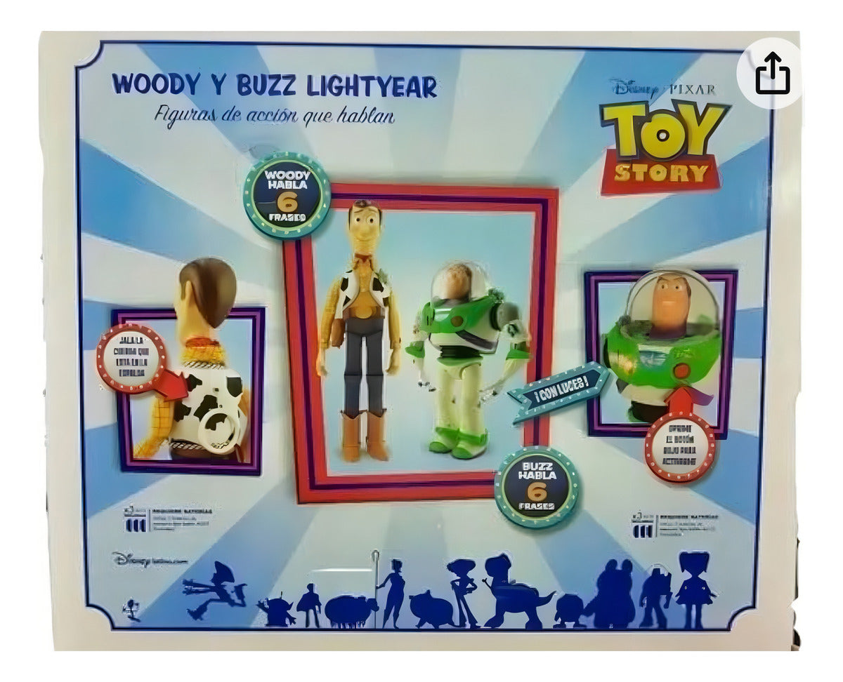 Juguete Buzz Y Woody Habla Español Pelicula Toy Story Niños