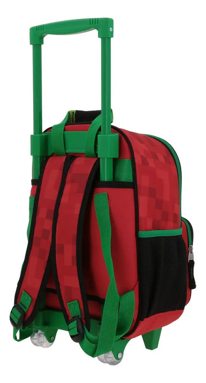 Mochila Con Ruedas Gaming Galaga Estampado 3d Kinder Chenson