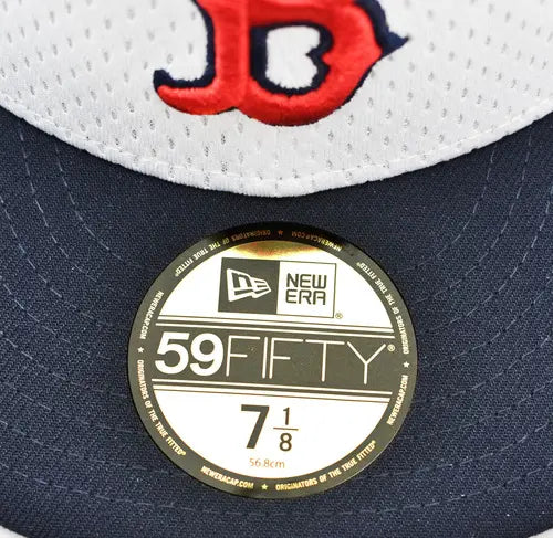 New Era Gorra Boston Red Sox Mlb 59fifty Tamaño M 56.8cm Blanca Nueva para Fans del MLB Estilo 59fifty Perfecta para Eventos Deportivos