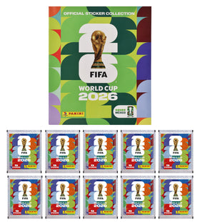 Copa Mundial Fifa 2026 Pack 10 Sobres Y Album Suave Panini