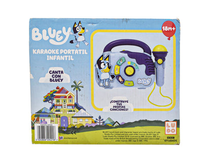 Bluey Karaoke Portatil Infantil Luces Y Sonidos Ludo Cf