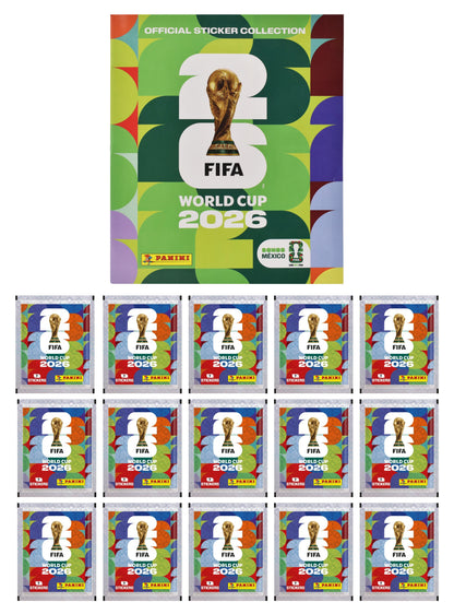 Copa Mundial Fifa 2026 Pack 15 Sobres Y Album Suave Panini