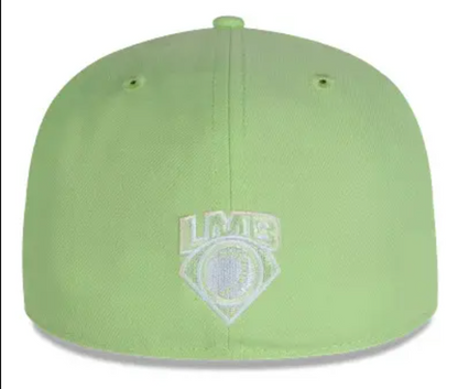 Gorra Olmecas De Tabasco Lmb 59fifty 7 1/4 Verde Claro Talla M Bordado New Era Con Detalle