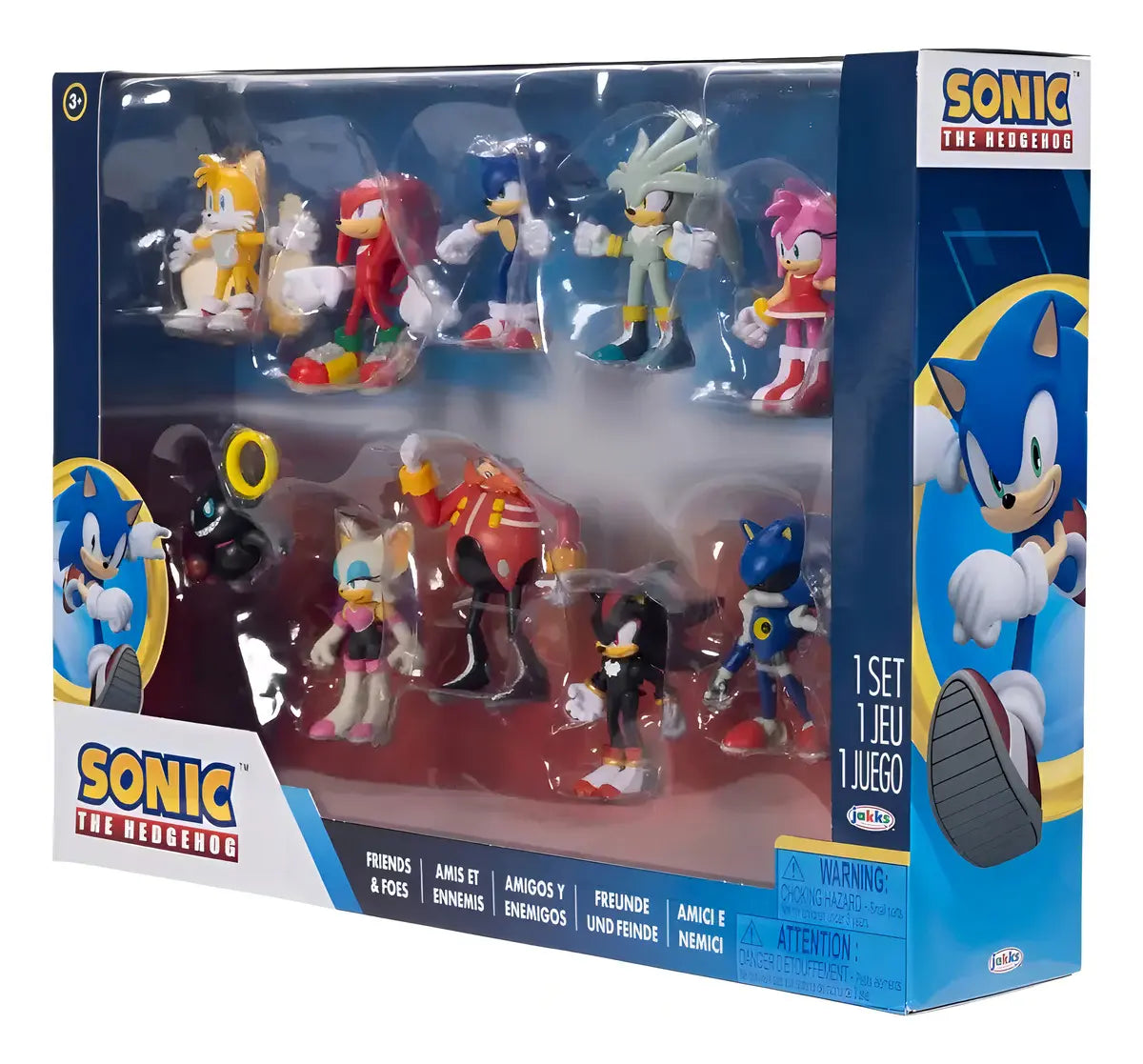 Sonic The Hedgehog Set 10 Figuras Amigos Y Rivales Jakks