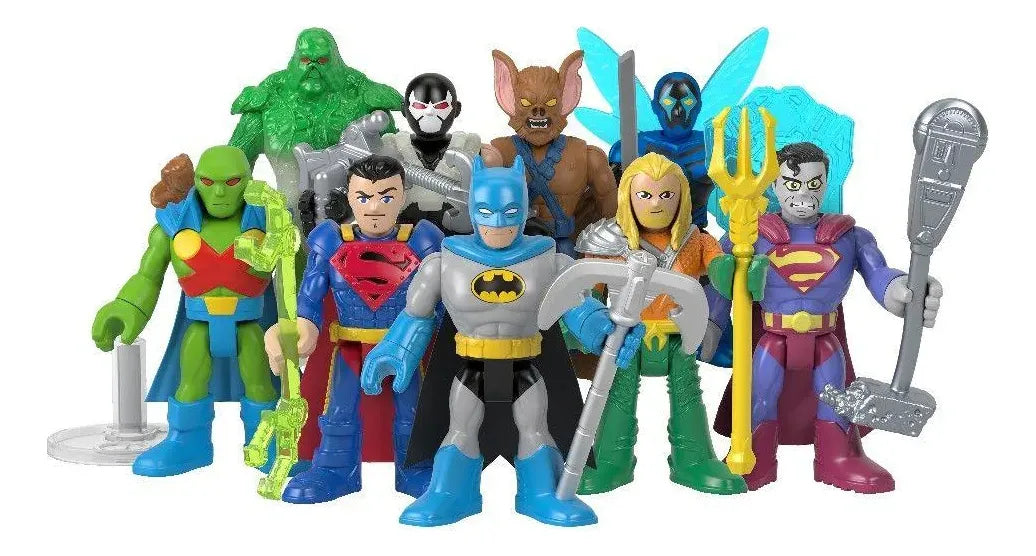 Imaginext Dc Super Friends Pack 10 Sobres Serie 1 Fisher