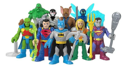 Imaginext Dc Super Friends Pack 10 Sobres Serie 1 Fisher