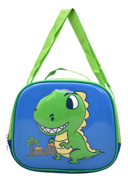 Mochila T Rex Kit 3pz Primaria Ll24bpp509 Con Detalle Azul 3d
