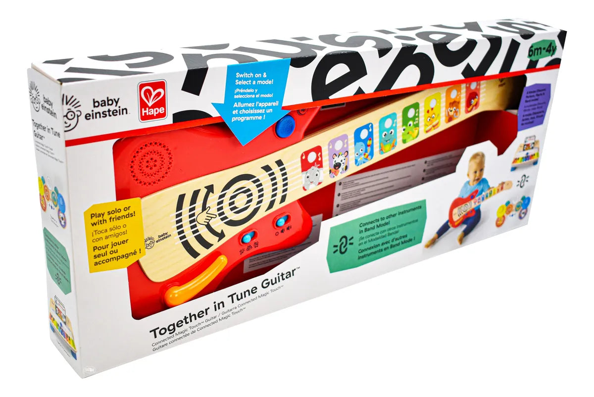 Guitarra Connected Toque Magico 4 Modos Baby Einstein Da Rojo