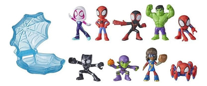 Marvel Spidey Miniamigos Aracnidos Pack 3 Figuras Hasbro