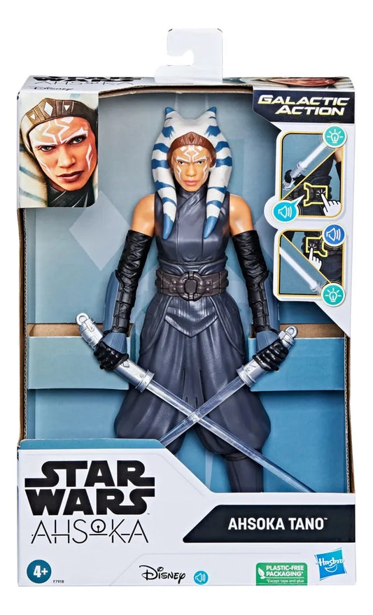 Figura De Acción Star Wars Galactic Action Ahsoka Tano +3