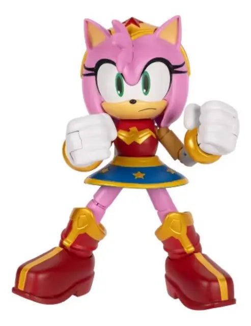 Sonic X Dc Amy Como Mujer Maravilla Figura 12cm Jakks