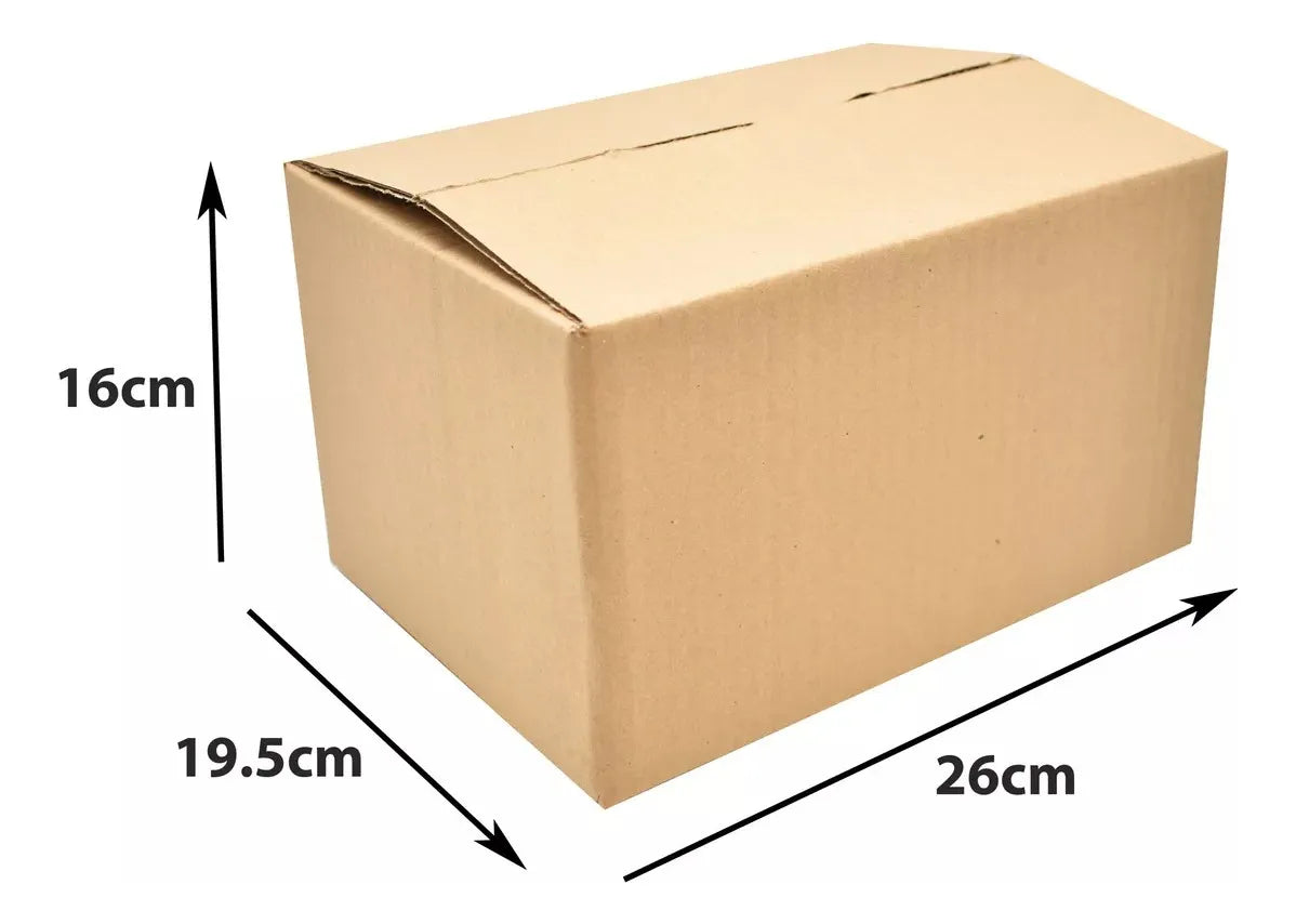 50 Cajas De Carton Para Empaque E-commerce 16x26x19 Ch1 Caqui