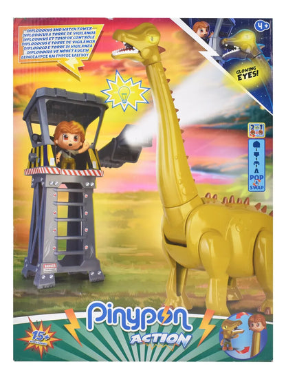 Pinypon Action Diplodocus Y Torre De Vigilancia Famosa Cd