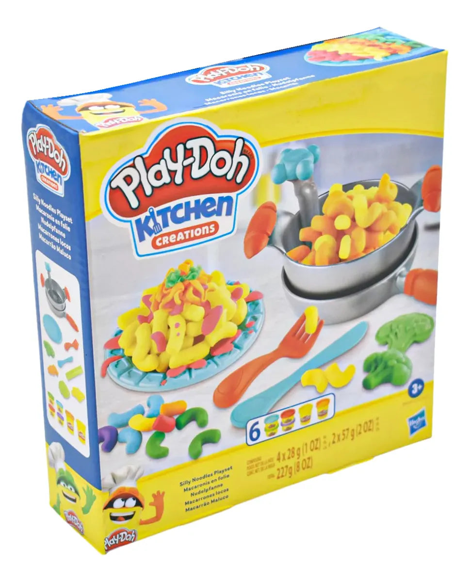 Play Doh Kitchen Creations Macarrones Locos 227g Hasbro Multicolor