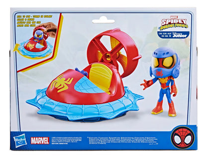 Marvel Spidey And His Amazing Friends - Spidey Con Aerodeslizador