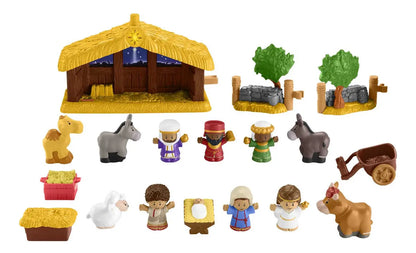 Little People Juego De Navidad Nacimiento 12 Figuras Fisher