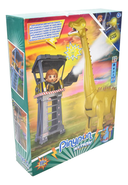 Pinypon Action Diplodocus Y Torre De Vigilancia Famosa Cd