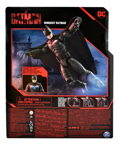 Batman Traje De Alas Figura 30 Cm Luz Y Sonido Spin Master