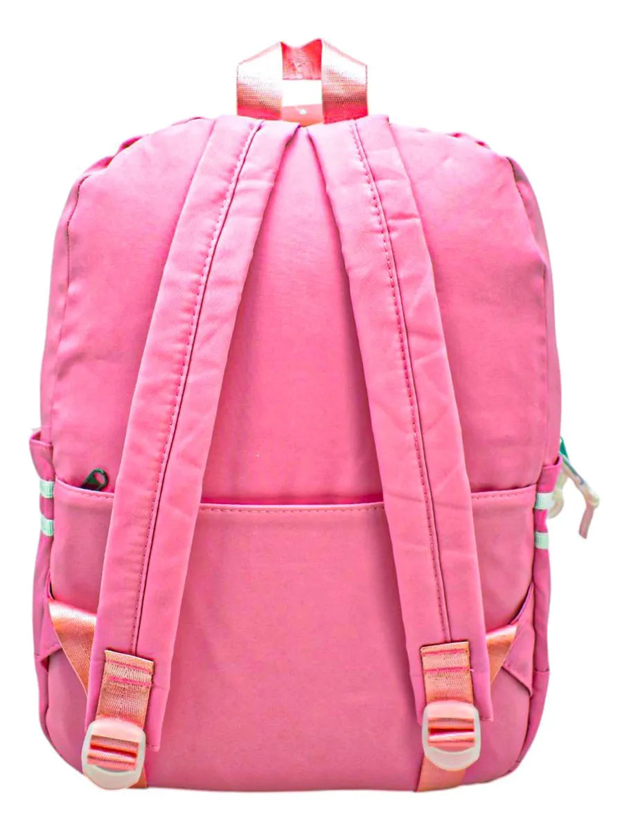 Mochila Mkdbag Youth Kit 3pz Rosa Ll23bjm065 Detalle Rosa Estampado