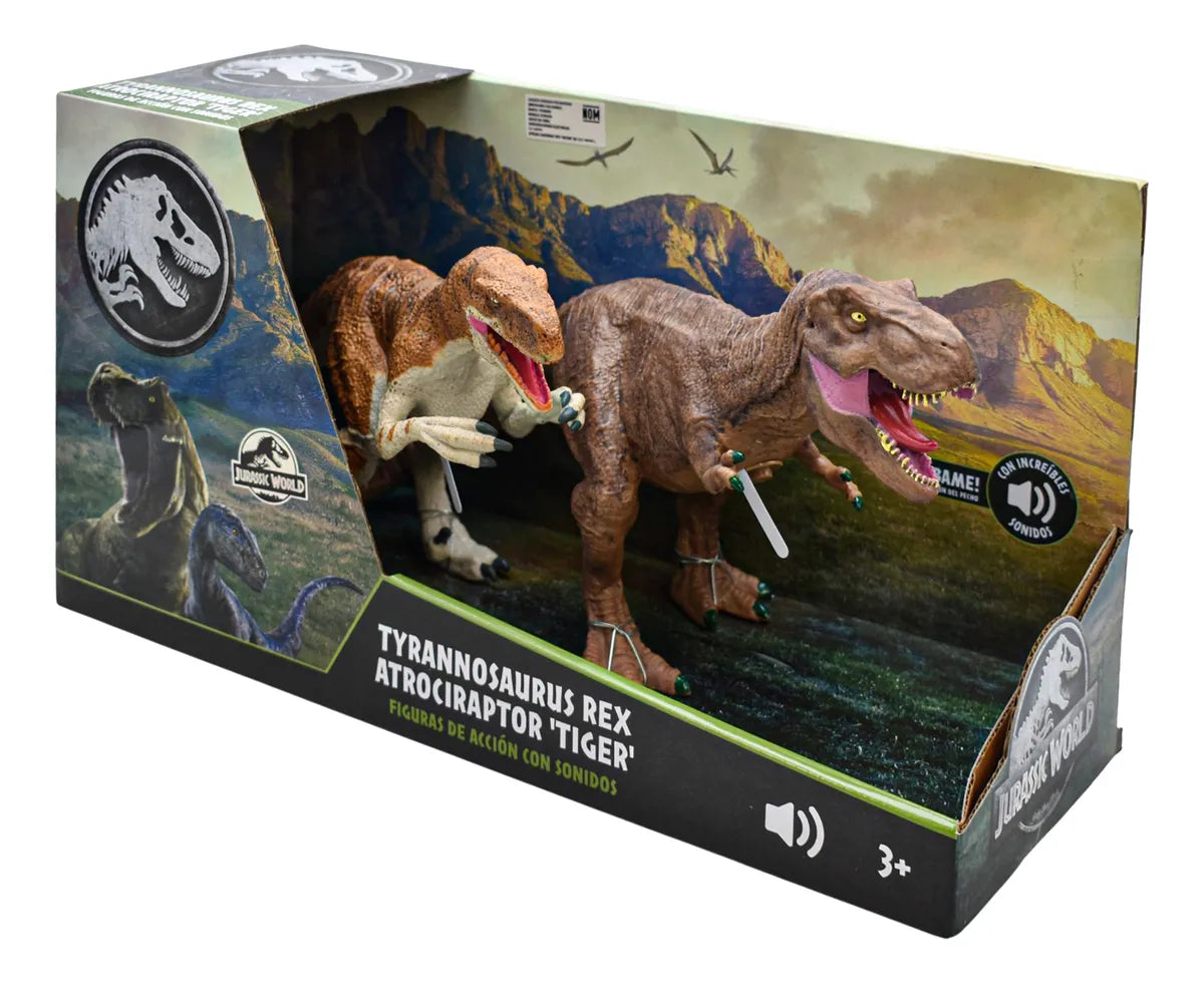 Jurassic World Pack 4 Dinosaurios Con Sonido Toymark