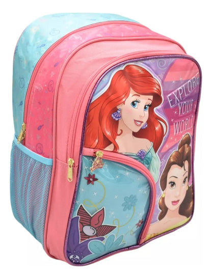 Mochila Disney Princesa Explore Kit 2pz Primaria 158744 Ruz Rosa Estampado, Relieve