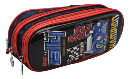 Mochila Auto Azul Kit 3pz Primaria Ll24bpp501 Azul Oscuro 3d