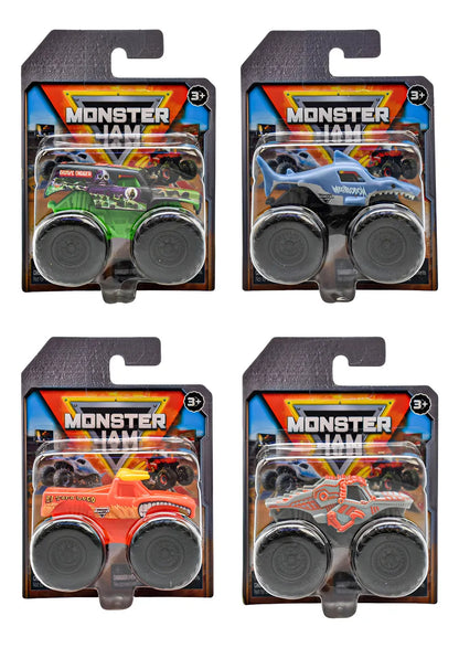 Monster Jam Pack 4 Vehiculos Escala 1:72 Spin Master Multicolor
