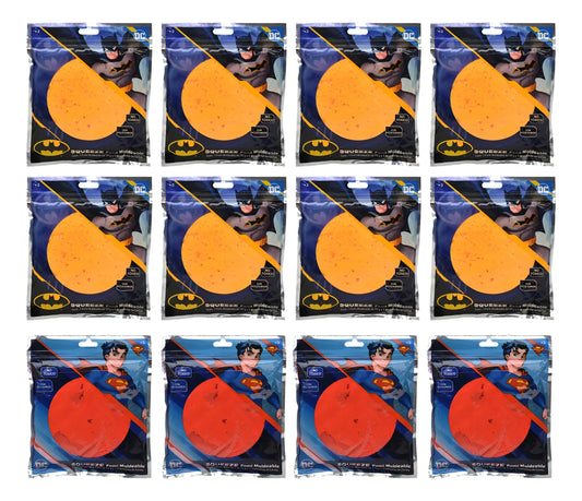 Superman Y Batman Foami Moldeable Pack 12 Pzas Bestway Rojo Y Naranja