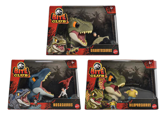 Jurassic World Dominion Bite Club Pack 3 Figuras 8cm Mattel