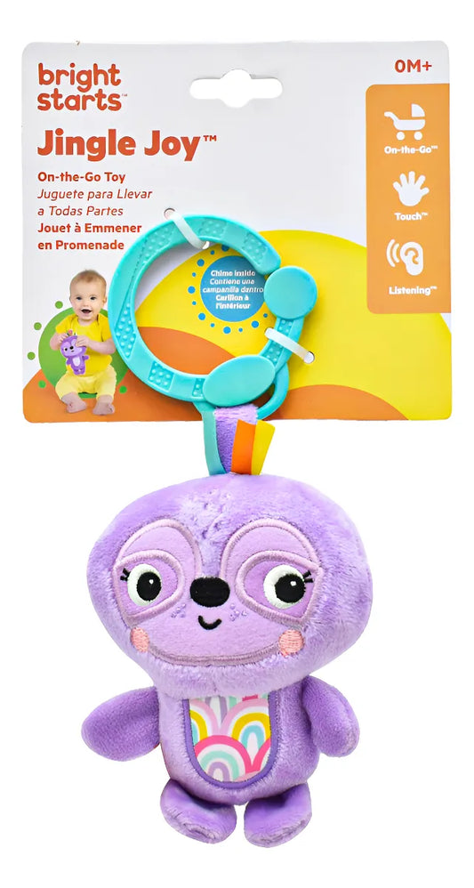 Jingle Joy Sonajero Para Llevar A Todas Partes Bright Starts Violeta