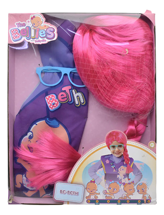 The Bellies Be Beth Disfraz Peluca Gafas Delantal Famosa Cf