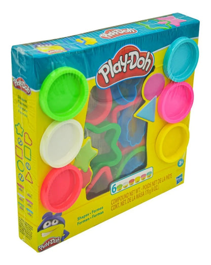 Play Doh Formas 6 Botes Y 9 Moldes 170g Hasbro Multicolor