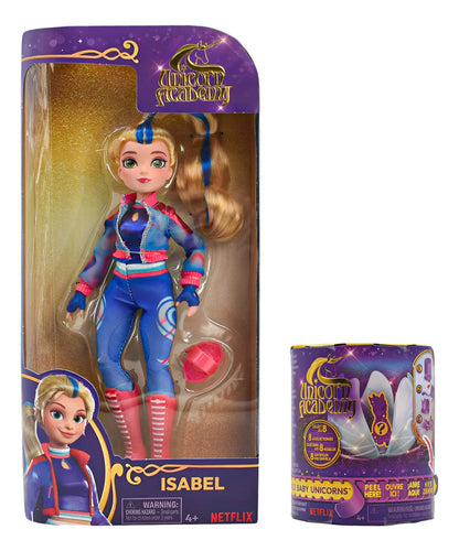 Unicorn Academy Muñeca Isabel Y Bebe Unicornio Spin Master